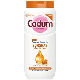 Crème Lavante Surgras Miel de Fleur pour Peaux Sèches à Très Sèches (500ml)