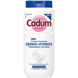 Crème Lavante Dermo-Hydrate à l'Huile d'Amande Douce Bio pour Peaux Sensibles (500ml)