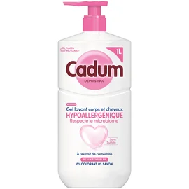 Gel Lavant Corps et Cheveux Hypoallergénique à l'Extrait de Camomille pour Peaux Sensibles (1l)