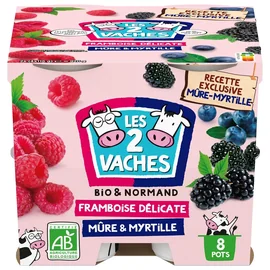Yaourts Bio Saveur Framboise, Myrtille et Mûre (920g)