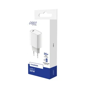 Chargeur Secteur USB-C 20W Blanc