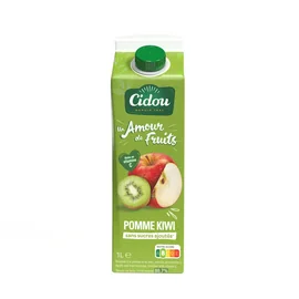Jus Pomme Kiwi Sans Sucres Ajoutés (1l)