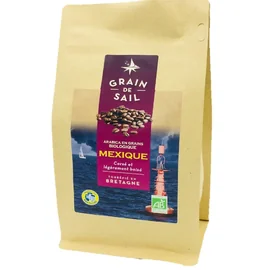 Café en Grains Pur Arabica Équilibré et Aromatique Intensité 4/5 Mexique Biologique (500g)
