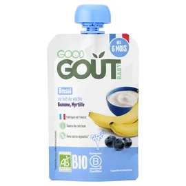 Brassé banane et myrtilles bio (90g)