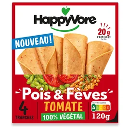 Tranches Pois & Fèves Tomate 100% Végétal