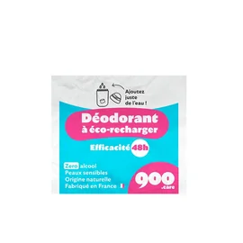 Déodorant à Eco-Recharger Efficacité 48h Zéro Alcool pour Peaux Sensibles Origine Naturelle (50ml)