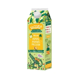Pur Jus Pomme Ananas Passion Sans Sucres Ajoutés (1l)