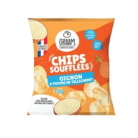 Chips Soufflées Oignons et Poivres de Tellicherry (20g)
