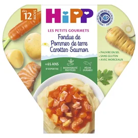 Plat bébé dès 12 mois Pomme de terre Carotte Saumon Les Petits Gourmets (230g)