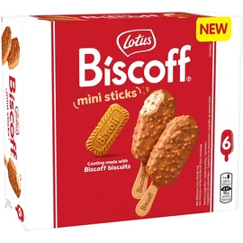 Glace avec des morceaux de biscuits caramélisés (x6)