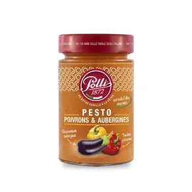 Sauce Pesto Poivrons & Aubergines (190g)
