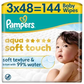Lingettes pour Bébé Aqua Soft Touch (x48)