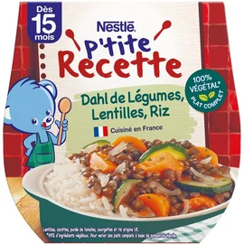 Plat bébé dahl de légumes lentilles riz (2x200g)