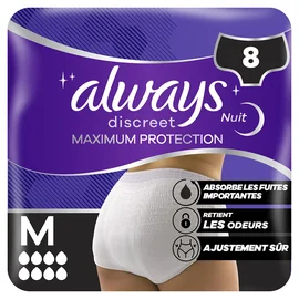 Culottes Nuit Taille M Protection Maximale (x8)