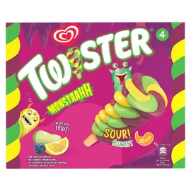 Glace aux Fruits Twister Monster (x4)