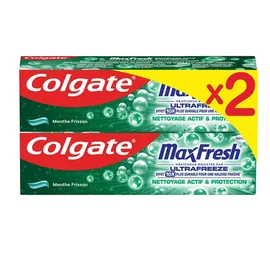 Dentifrice Ultra Nettoyage Actif Max Fresh (2x75ml)