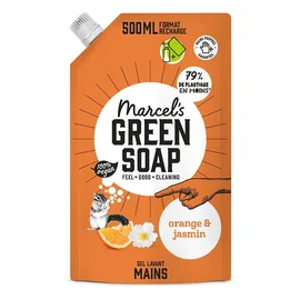 Gel Lavant Gel Recharge Mains Éco-recharge Orange Jasmin 100% Vegan (500ml)