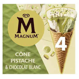 Glace Pistache et Chocolat Blanc (x4)