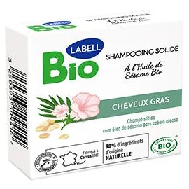 Shampooing solide à l'huile de sésame BIO, cheveux gras, certifié Cosmos Organic (75g)