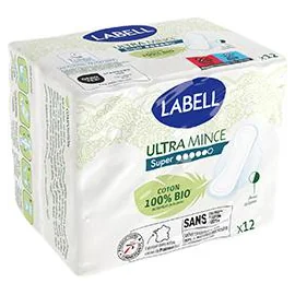Serviettes hygiéniques Ultra Mince Super 100% coton bio