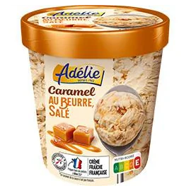 Crème glacée caramel au beurre, salé (500ml)