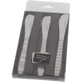 Couteau à tartiner en inox (3pièces)