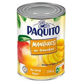 Mangues en tranches au sirop léger (250g)