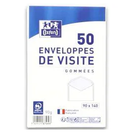 Enveloppe 90x140 gommee de visite