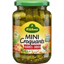 Cornichons mini croquants aigres-doux (190g)