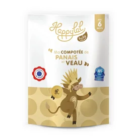 Compotée de panais et veau halal pour bébé (150 g)