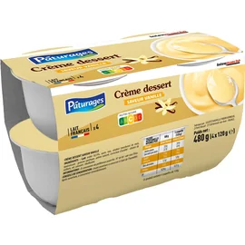 Crème dessert saveur vanille (120g)