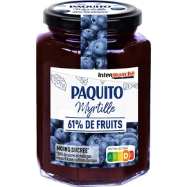 Confiture extra de myrtilles allégée en sucres (320 g)