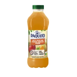 Jus de pomme, abricot, poire 100% pur jus (1l)