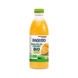 Jus d'orange avec pulpe BIO 100% pur jus riche en vitamine C (90 cl)