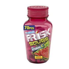 Confiserie à la réglisse acidulée fraise avec vitamine C (49g)