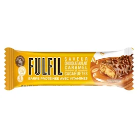 Barre chocolatée cacahuètes et caramel (55 g)