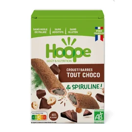Crousti’barres tout choco et spiruline (100g)